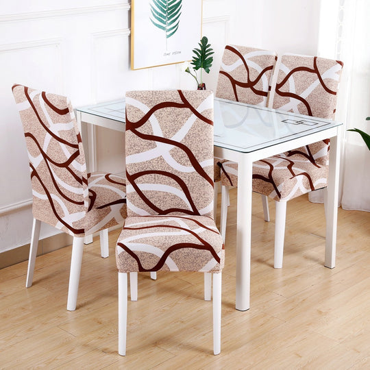 Chair Cover Hotel Chair Package Chair Cover One-Piece Elastic Chair Cover Office Computer Seat Cover 4style 4PCS 0 null