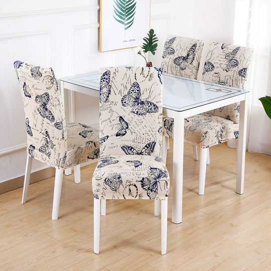 Chair Cover Hotel Chair Package Chair Cover One-Piece Elastic Chair Cover Office Computer Seat Cover 6style 4PCS 0 null