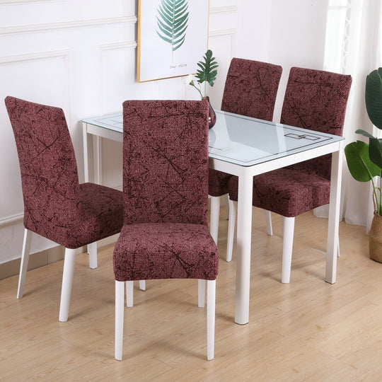 Chair Cover Hotel Chair Package Chair Cover One-Piece Elastic Chair Cover Office Computer Seat Cover 14style 4PCS 0 null