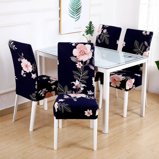 Chair Cover Hotel Chair Package Chair Cover One-Piece Elastic Chair Cover Office Computer Seat Cover 18Style 4PCS 0 null