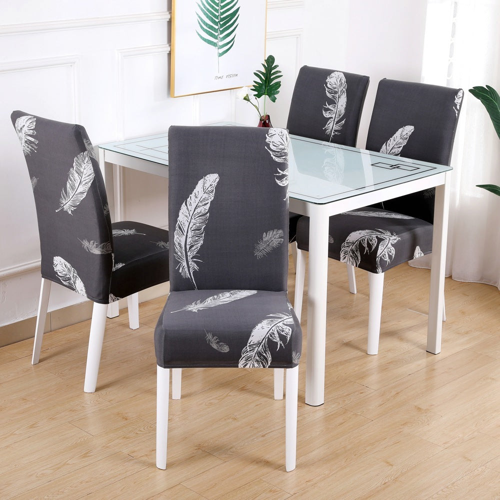 Chair Cover Hotel Chair Package Chair Cover One-Piece Elastic Chair Cover Office Computer Seat Cover 20Style 4PCS 0 null