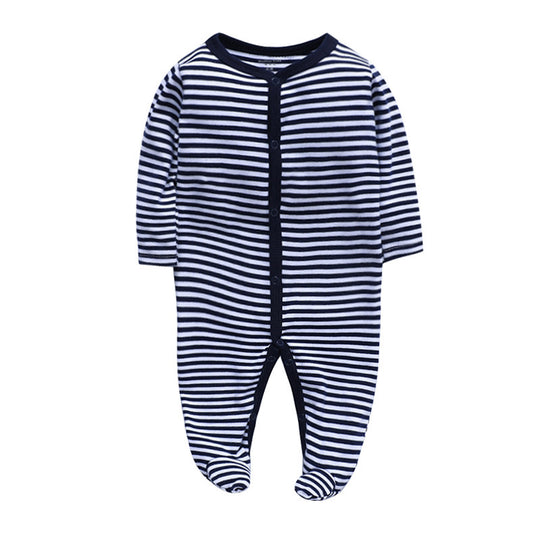 Newborn Baby Foot-Wrapped Long-Sleeved Crawling Clothes J 0 null