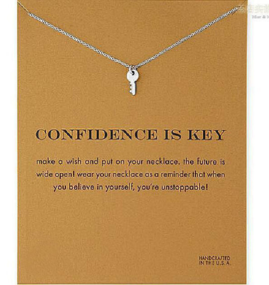 Gold Card Fashion Creative Key Alloy Clavicle Korean Alloy Short Necklaces Sell Fast Simple Foreign Trade 0 null