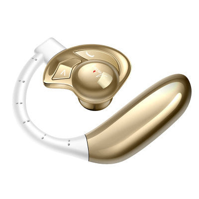 Emini Ufo Painless Bluetooth Headset Hanging Ear Type Single Ear Wireless Ultra Long Standby Driving Sports Mobile Phone Universal Golden 0 Zimivas