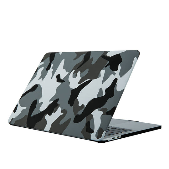 Compatible with Apple, Macbook Notebook Computer Protective Shell Air13 Shell Frosted Painted Marble Protective Cover City camouflage Computer & office Zimivas