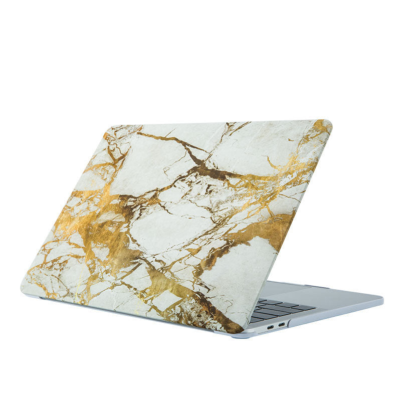 Compatible with Apple, Macbook Notebook Computer Protective Shell Air13 Shell Frosted Painted Marble Protective Cover Marble 03 Computer & office Zimivas