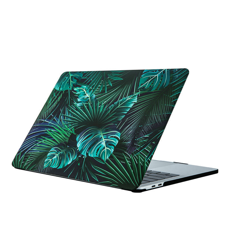 Compatible with Apple, Macbook Notebook Computer Protective Shell Air13 Shell Frosted Painted Marble Protective Cover Leaves Computer & office Zimivas