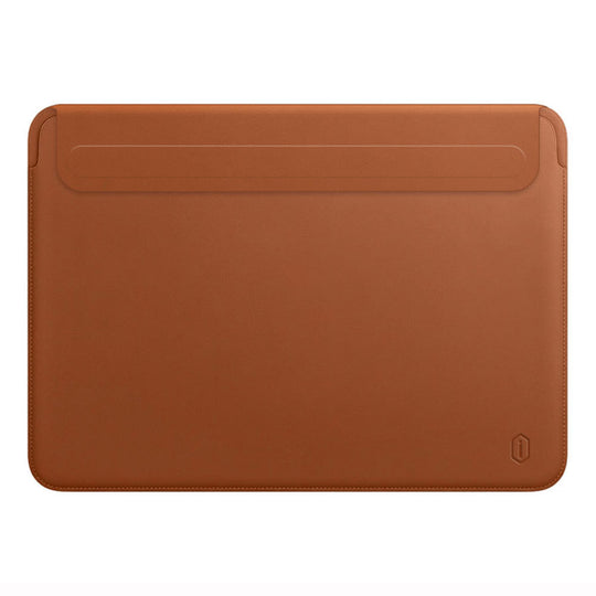 Compatible with Apple, Notebook Liner Bag PU Leather Case Macbook IPad Tablet Bag Protective Shell Brown Computer & office Zimivas