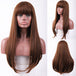 Ladies Fashion Anime Straight Hair Headgear Light Brown 0 null