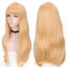 Ladies Fashion Anime Straight Hair Headgear Gold 0 null