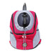 Pet Portable Chest Mesh Breathable Shoulder Outing Bag Rose Red 0 null