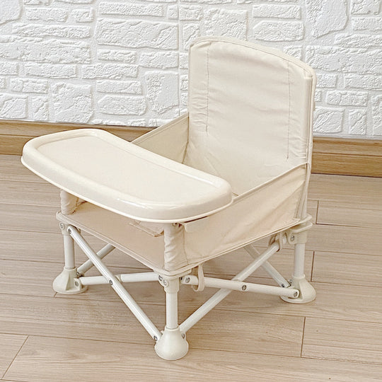 Baby Folding Dining Chair, Portable Folding Chair, Baby Multifunctional Chair Beige 0 null