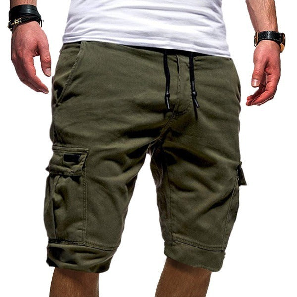 Men Casual Jogger Sports Cargo Shorts Military Combat Workout Gym Trousers Summer Green 0 Zimivas