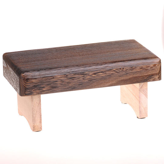 Mini Foldable Wooden Low Stool Rectangle Kids Stool Portable Furniture Tatami Mat Small has a bag 0 null