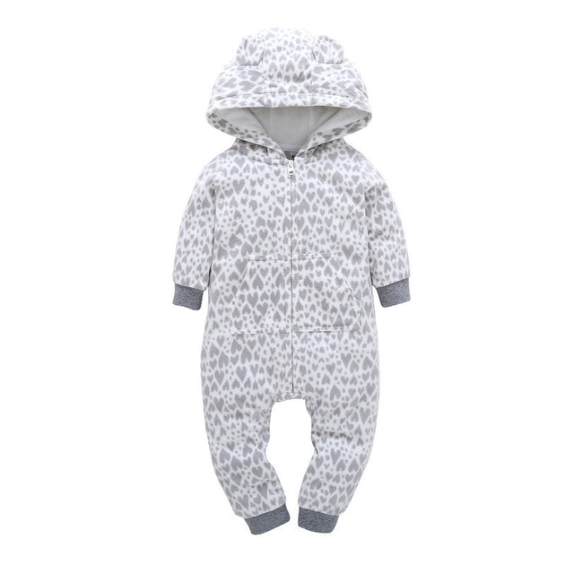 Romper Long-sleeved Polar Fleece Baby Clothes Romper 0 null