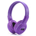 Head-Mounted Wireless Card Sports Outdoor Earphones Purple usb phone & Accessories Zimivas