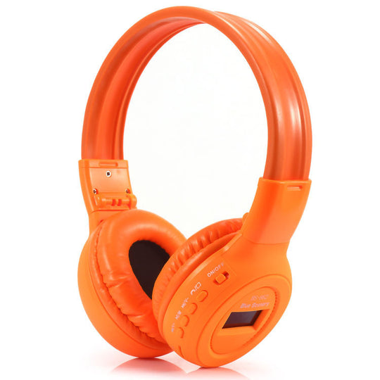 Head-Mounted Wireless Card Sports Outdoor Earphones Orange usb phone & Accessories Zimivas