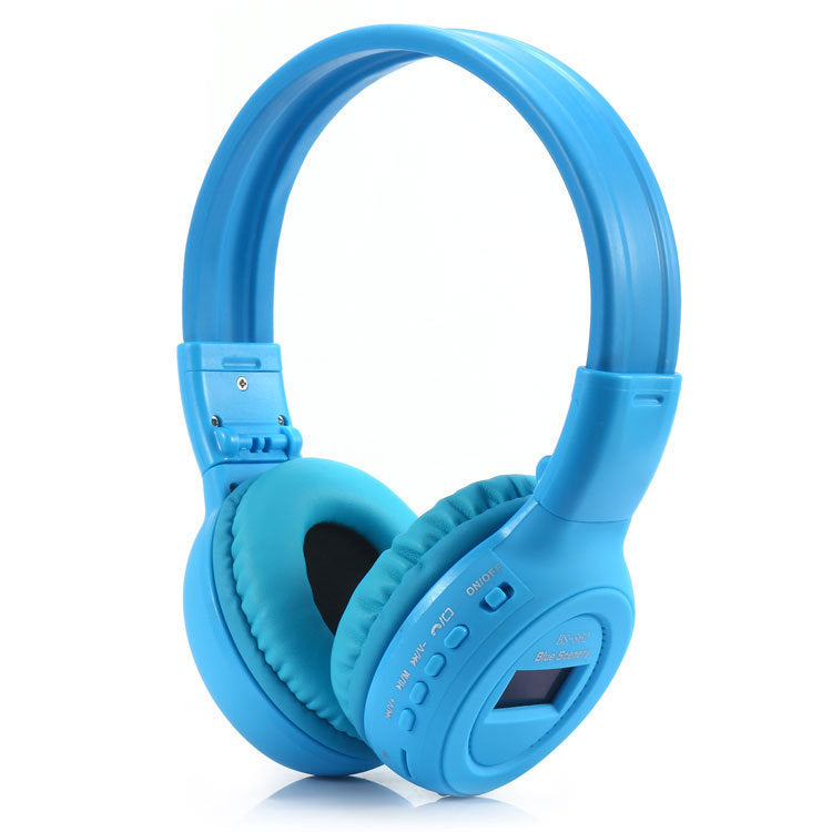 Head-Mounted Wireless Card Sports Outdoor Earphones Sky blue usb phone & Accessories Zimivas