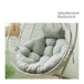 Hanging Basket Swing Cushion Bird's Nest Hanging Chair Gray Furniture Zimivas