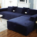 Silver Fox Velvet Living Room Elastic Furniture Sofa Cover Dark Blue 0 null