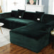 Silver Fox Velvet Living Room Elastic Furniture Sofa Cover Dark Green 0 null