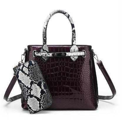 Bag New Hand Bags For Women High Quality Ladies Handbag Purple Two piece suit bag Zimivas