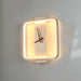 Nordic Wall Lamp Bedroom Bedside Lamp Clock Modeling Lamp Golden square style 0 null