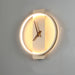 Nordic Wall Lamp Bedroom Bedside Lamp Clock Modeling Lamp Golden round style 0 null