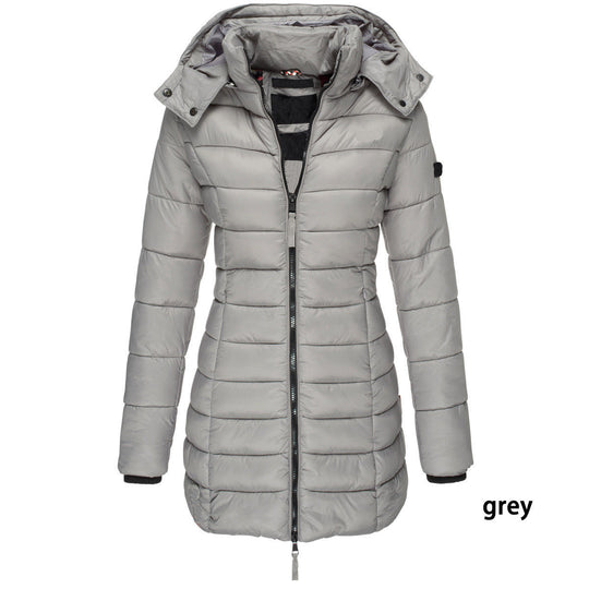 Mid-length Slim-fit Quilted Jacket women clothing Zimivas