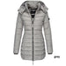 Mid-length Slim-fit Quilted Jacket women clothing Zimivas