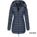 Mid-length Slim-fit Quilted Jacket women clothing Zimivas