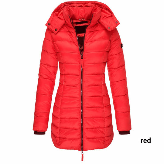 Mid-length Slim-fit Quilted Jacket women clothing Zimivas