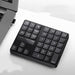 Multifunctional 35-key Charging Wireless Numeric Keyboard Black USB 0 Zimivas