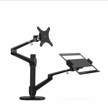 Aluminum Multifunction Ergonomics Desk Laptop Stand Monitor Desktop Holder Computer Full Motion With Column Bar Computer & office Zimivas