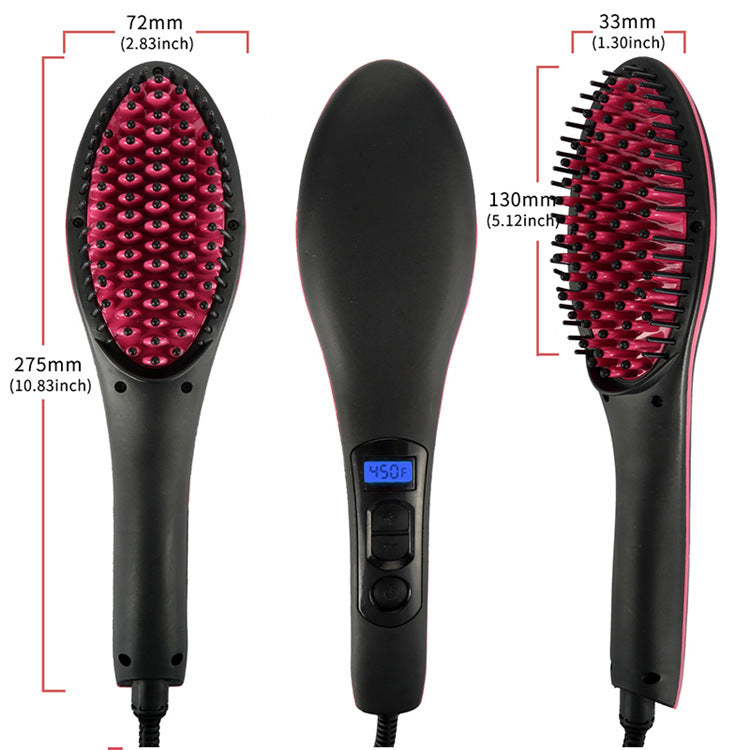 Imply Straight Electric Straight Hair Comb Magic Smooth Hair Comb Negative Ion Comb Black 0 null