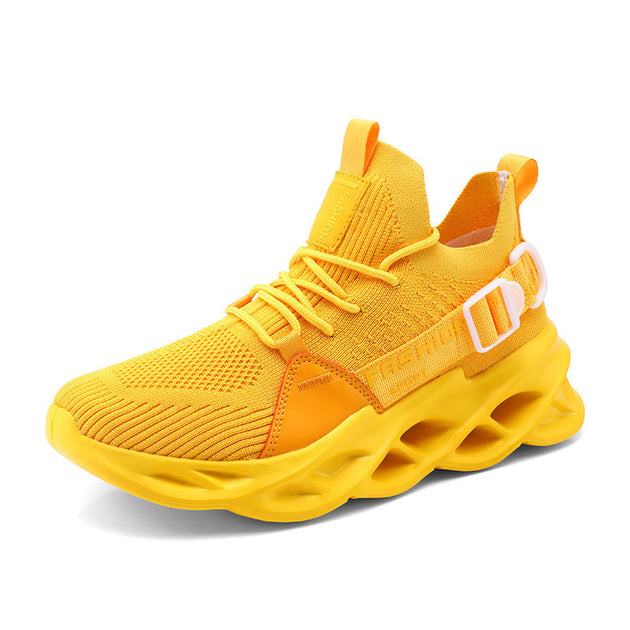 Running Shoes Old Men's Shoes Cool Net Celebrity Blade Shoes Yellow 0 null