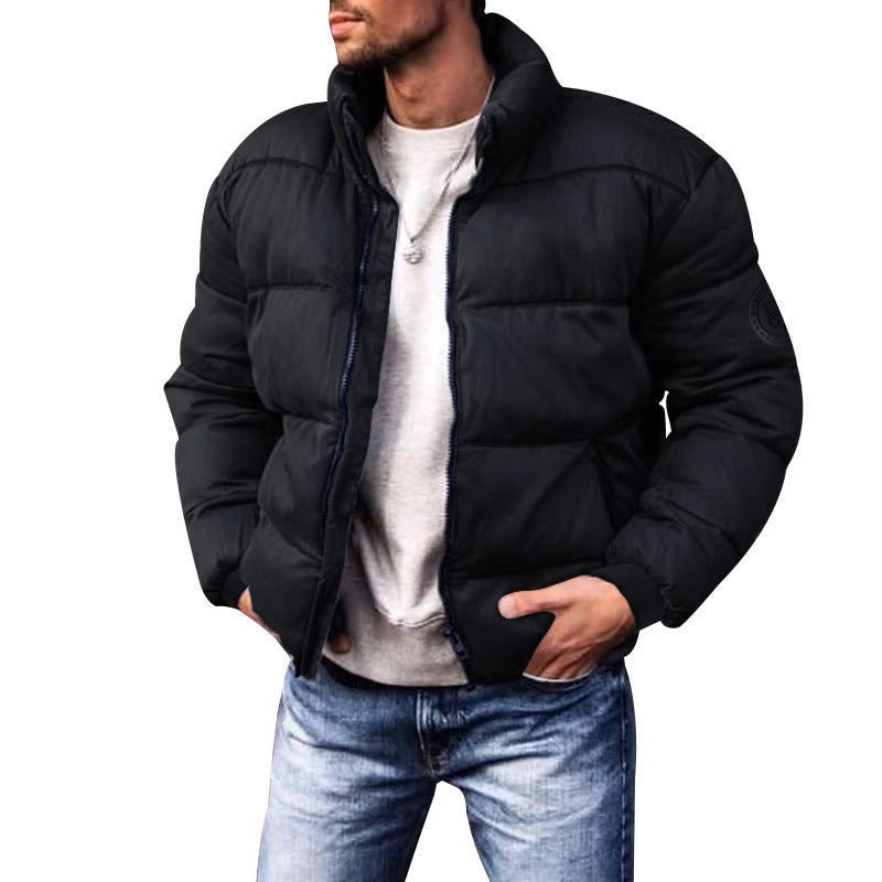 Coat Stand-up Collar Downcotton-padded Jacket Thickened Men's Cotton Jacket men clothing Zimivas