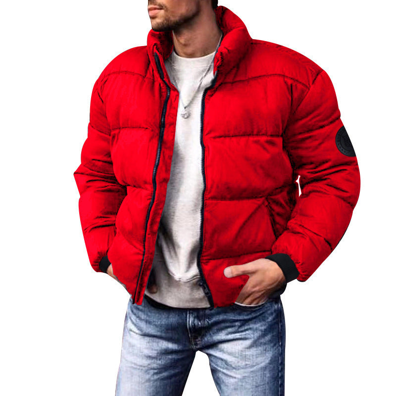 Coat Stand-up Collar Downcotton-padded Jacket Thickened Men's Cotton Jacket men clothing Zimivas