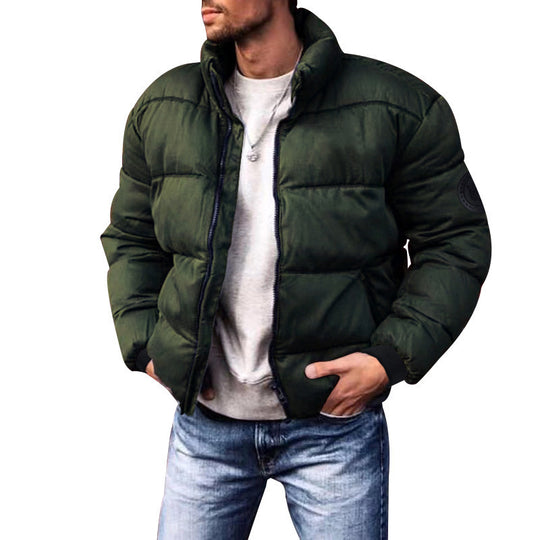 Coat Stand-up Collar Downcotton-padded Jacket Thickened Men's Cotton Jacket men clothing Zimivas