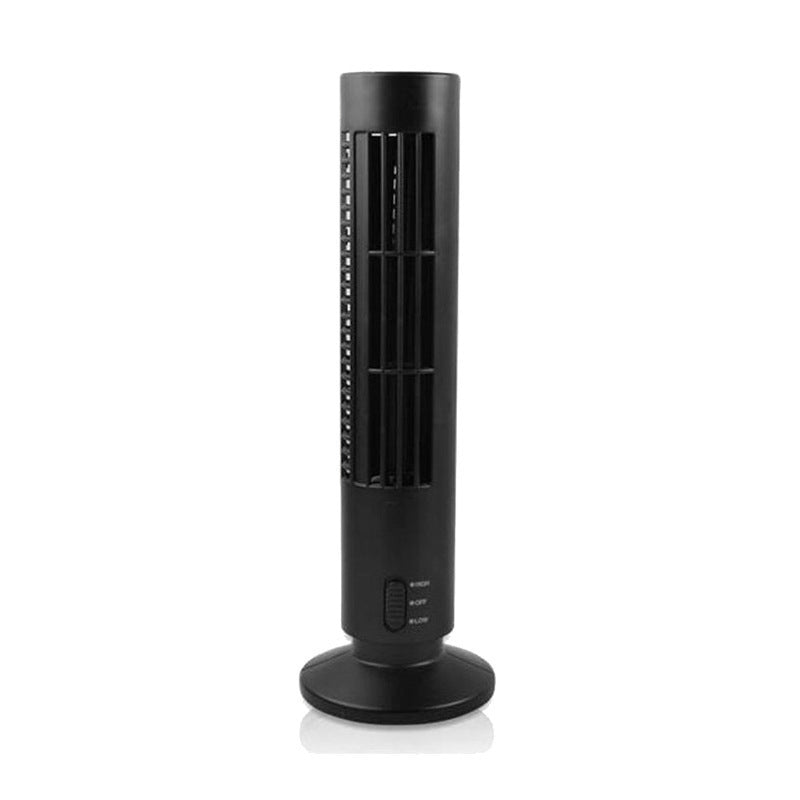 Tower fan bladeless fan tower electric fan mini vertical air conditioner fan handheld fan Black 0 null