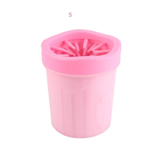 Silicone Dog Paw Washer Cup Pink B S 0 Zimivas