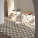 Retro Classic Checkerboard Vertigo Rug Living Room Bedroom 0 null