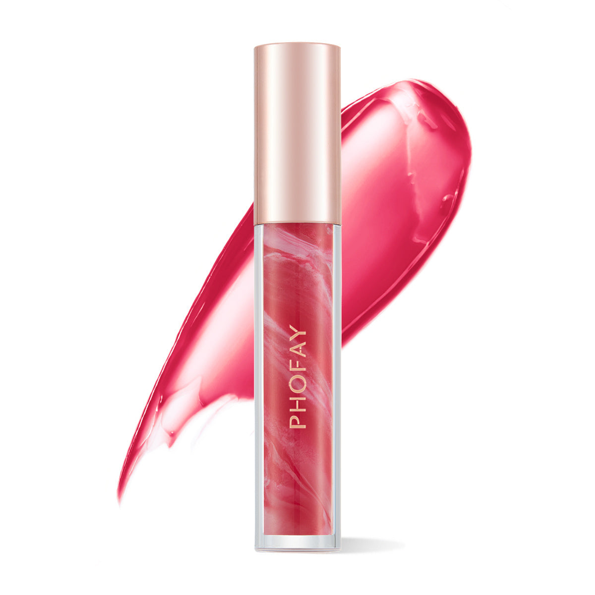 PHOFAY Rose Blooming Hydrating Lip Gloss 4 Zimivas