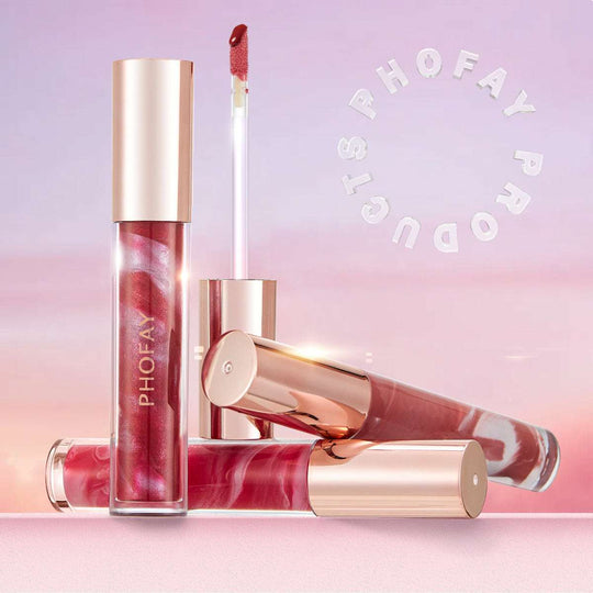 PHOFAY Rose Blooming Hydrating Lip Gloss 4 Zimivas