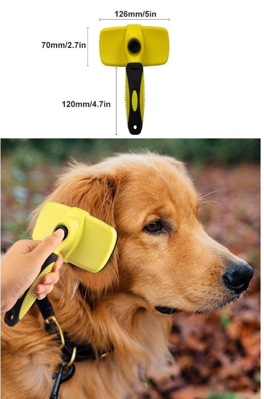 Compatible with Apple, Benepaw Premium Auto cabello limpio perro cepillo impermeable cómodo pequeño perro grande peine de aseo de mascotas herramientas gato encaja varios cabello 0 null