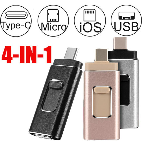 Compatible With Apple, 4 In 1 Stick For IPhoneAndroid Type C Usb Key Consumer Electronics Zimivas