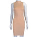 Women's tight-fitting dress with thin buttocks Pink Women Clothing Zimivas