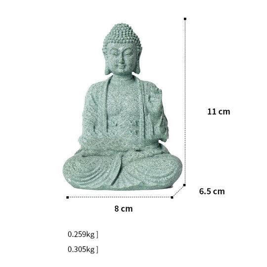 New Chinese Stone Buddha Crafts Creative Ornament Home Decor Fearless 0 null