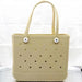 Dongdong Beach Storage Bag Handbag Printed EVA Outdoor Basket Pet Bag Khaki Medium size (38 * 32 * 13) eprolo