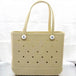 Dongdong Beach Storage Bag Handbag Printed EVA Outdoor Basket Pet Bag Khaki Medium size (38 * 32 * 13) eprolo